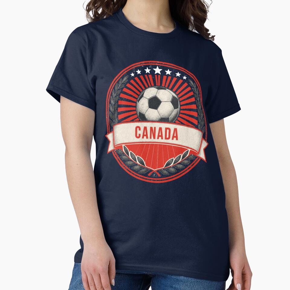 Canada Vintage Soccer Crest — Retro Canadian Football Badge Fan Emblem by icemanphotos