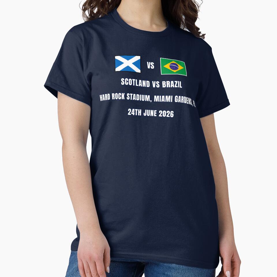 Scotland vs Brazil 24 June 2026 – Football Match Design Miami Gardens by The Hairy Melon