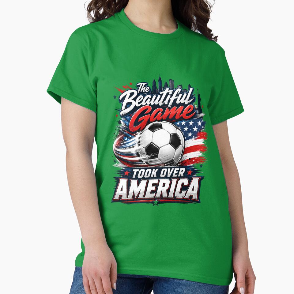 The Beautiful Game Took Over America Soccer Design by Stickers  Designer