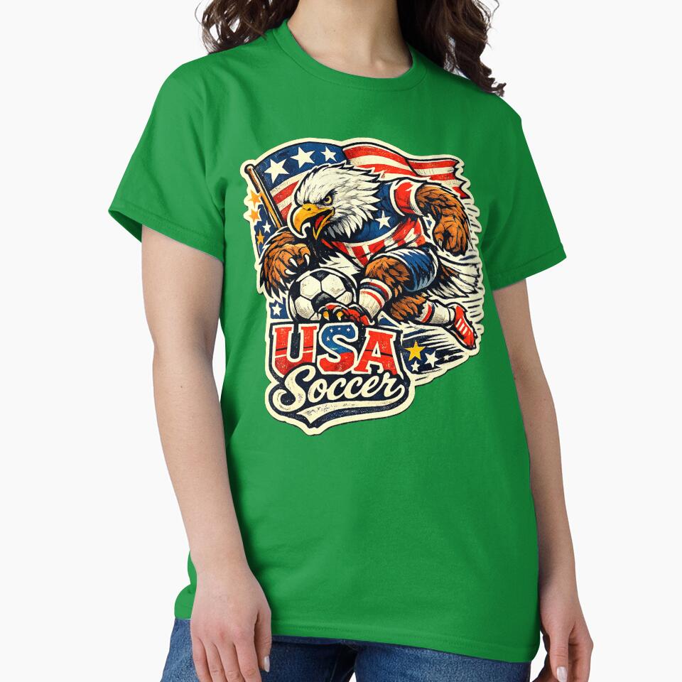USA Soccer Fan eagle, stars and stripes. by Modefissi