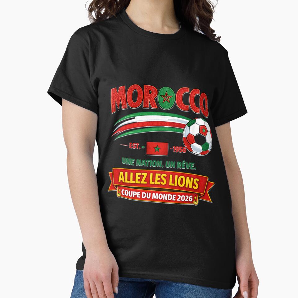Morocco Soccer Supporter 2026 Championship by Tsugraf Designs