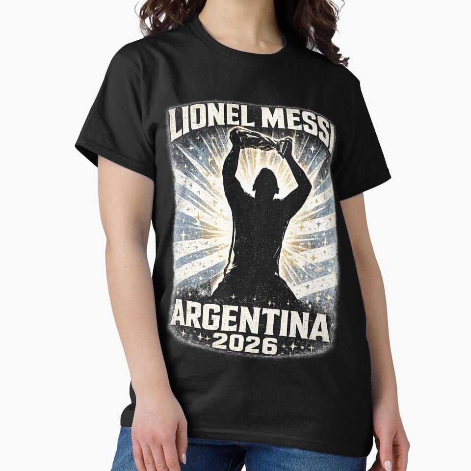 Copy of Campeones Del Mundo Argentina 2026 World Cup Soccer T-Shirt by KickoffStudio
