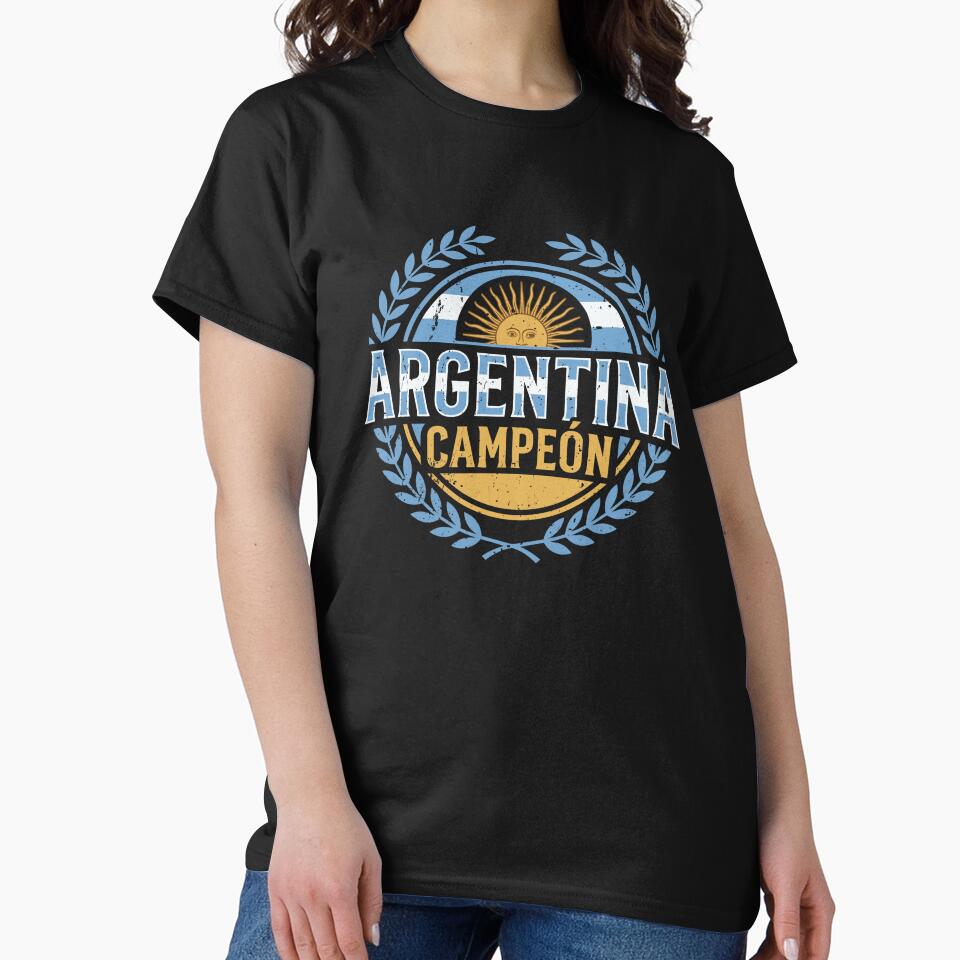 Argentina Campeón Soccer Champion Laurel Crest by crouchingpixel