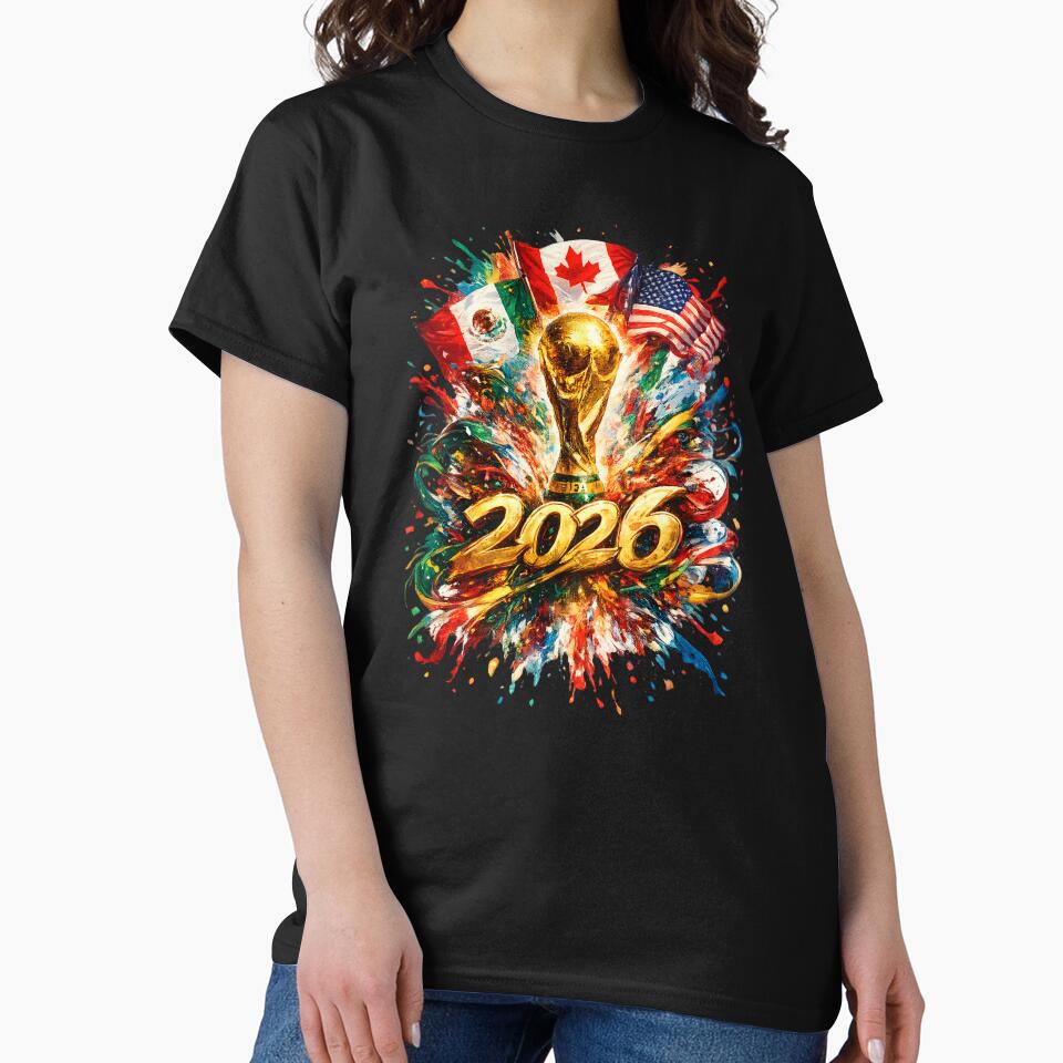 World Cup 2026 North America - USA Canada Mexico Paint Splatter Art by saamessart