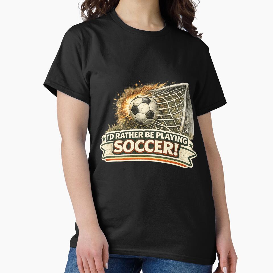 Funny Soccer Quote Retro Banner Design by Klein-Karoo