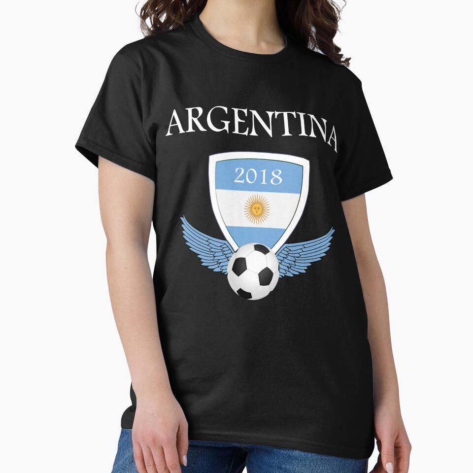 Argentina Soccer TShirt for Russia 2018 by SacCityThreads