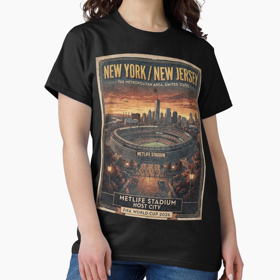 Retro MetLife Stadium Poster by Fictional Ink Society