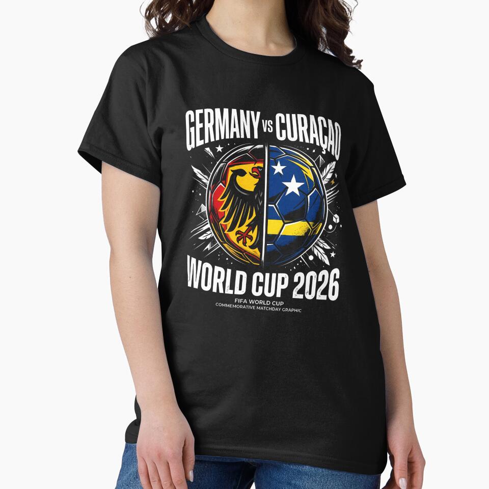 Germany vs Curaçao – World Cup 2026 Group E Match Classic T-Shirt by Badriiiii