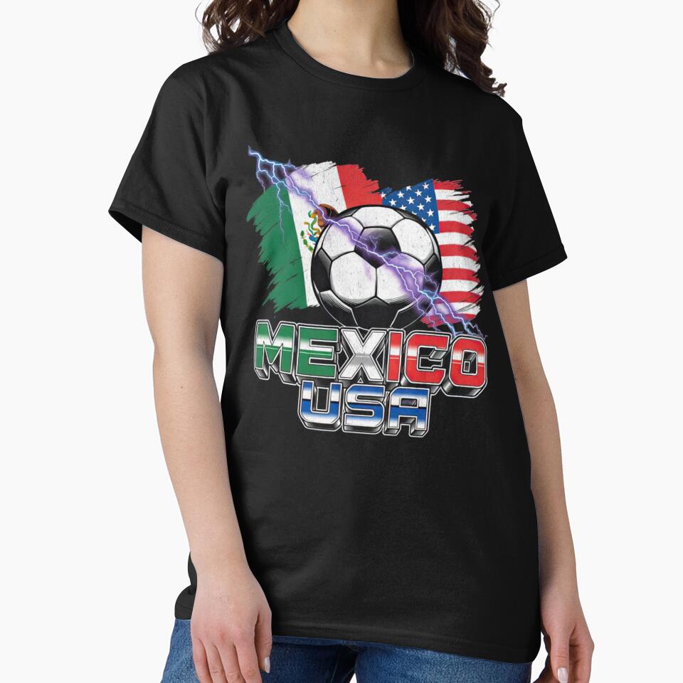 Mexico USA Soccer Graphic Retro Sports Mexico by Keingdesign
