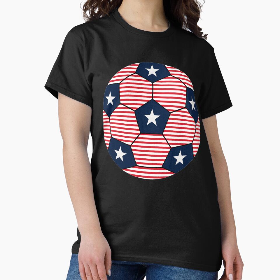 Patriotic American Soccer Ball 4th Of July by clothesy7