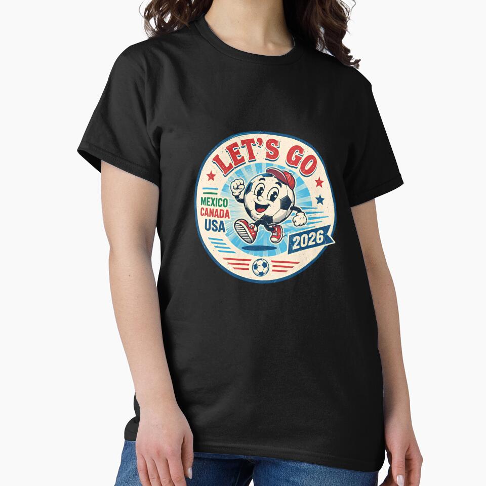 Let's Go Mexico Canada USA 2026 Soccer World Cup Fan by RetroMini2026