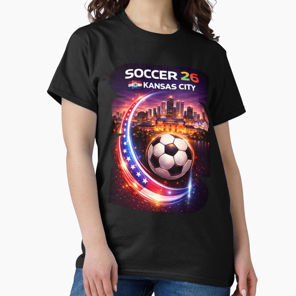 Kansas City Soccer 2026 Shirt, Soccer 26 Kansas City MO Fan Tee, Kansas City Missouri Soccer Graphic by MK-Charlie