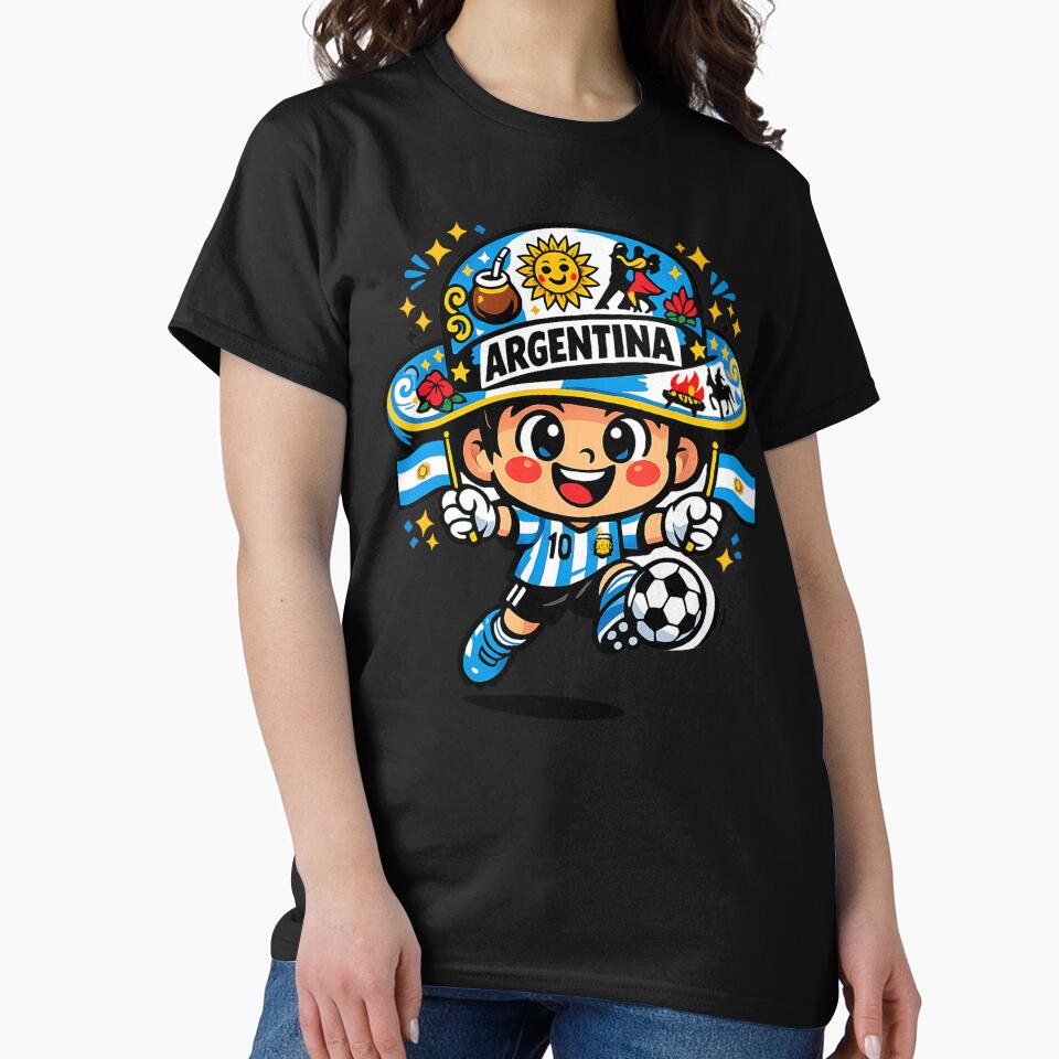 Argentina Soccer 2026 Football Mascot | Argentine fan art | Argentina flag by Youngkev-arts
