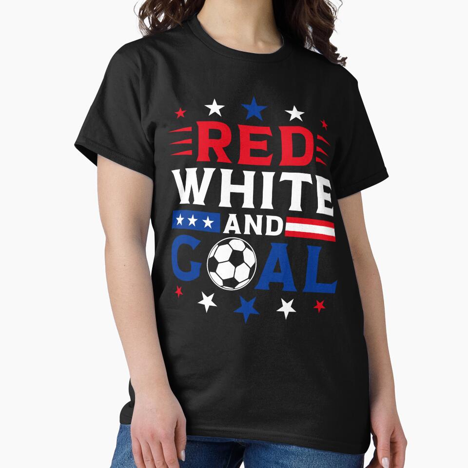 Red White and Goal - USA Soccer 2026 by gunaone-design