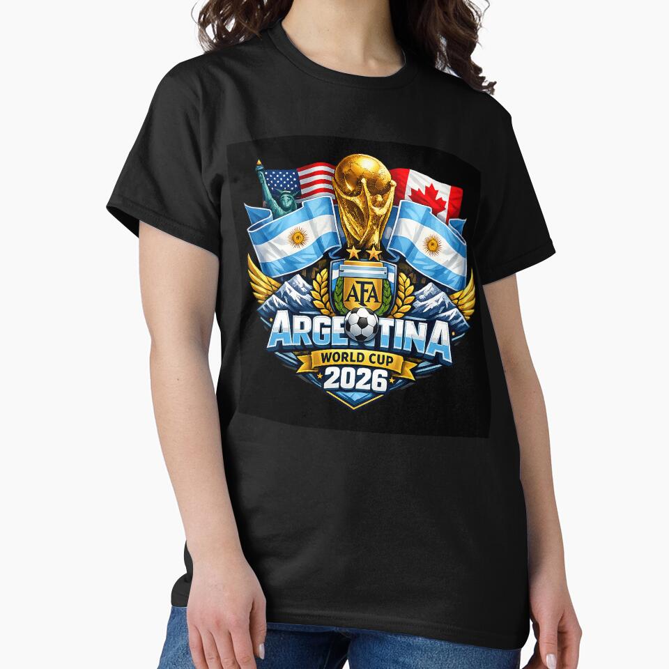 Argentina Football Passion 2026 Retro Fan Art by jasonhiggins