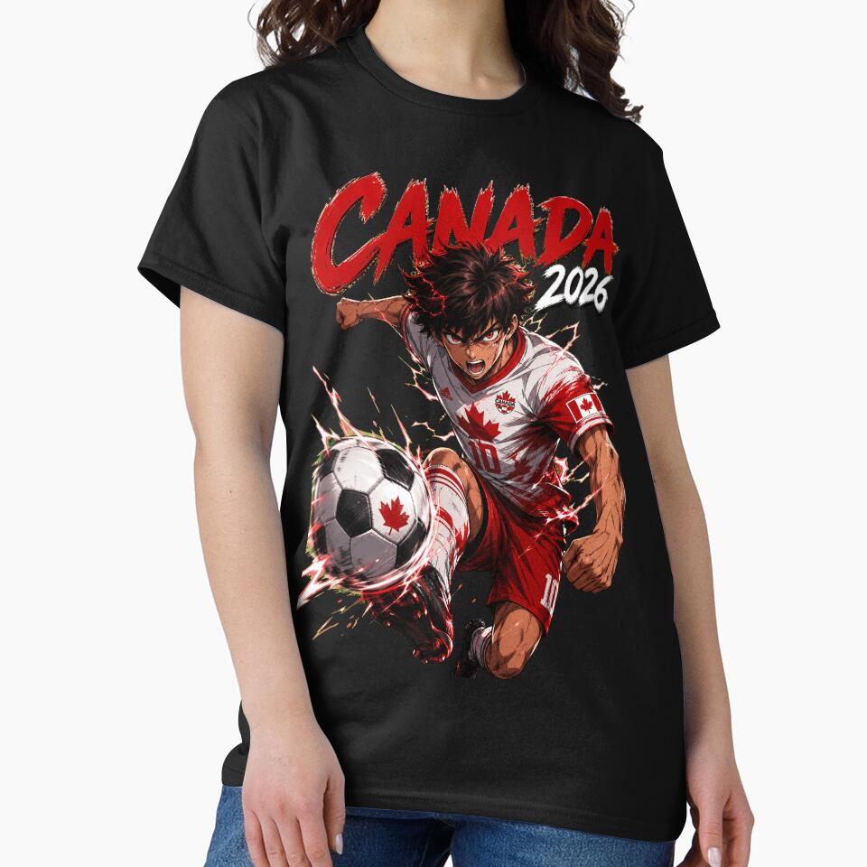 Intense Canada Anime Soccer Striker - World Cup 2026 by Senpai Syndicate