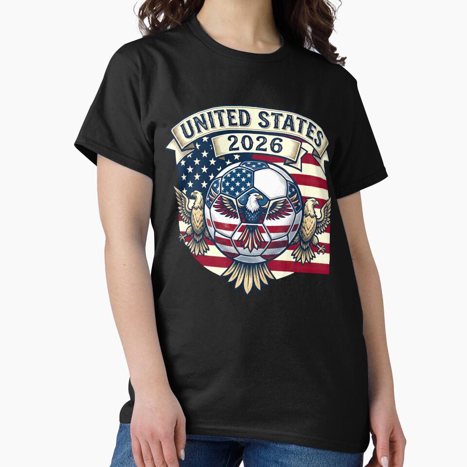 United States 2026 Soccer Graphic, Patriotic Eagle Championship by Keingdesign