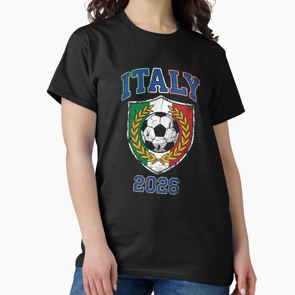 Vintage Italy 2026 Soccer Fan Crest Graphic by Imaginationbeyond