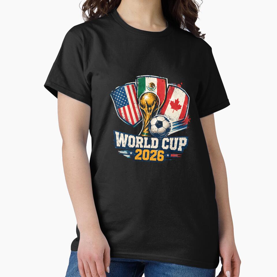 World Cup 2026 USA Mexico Canada Host Nations Football Soccer Fans by RetroMini2026