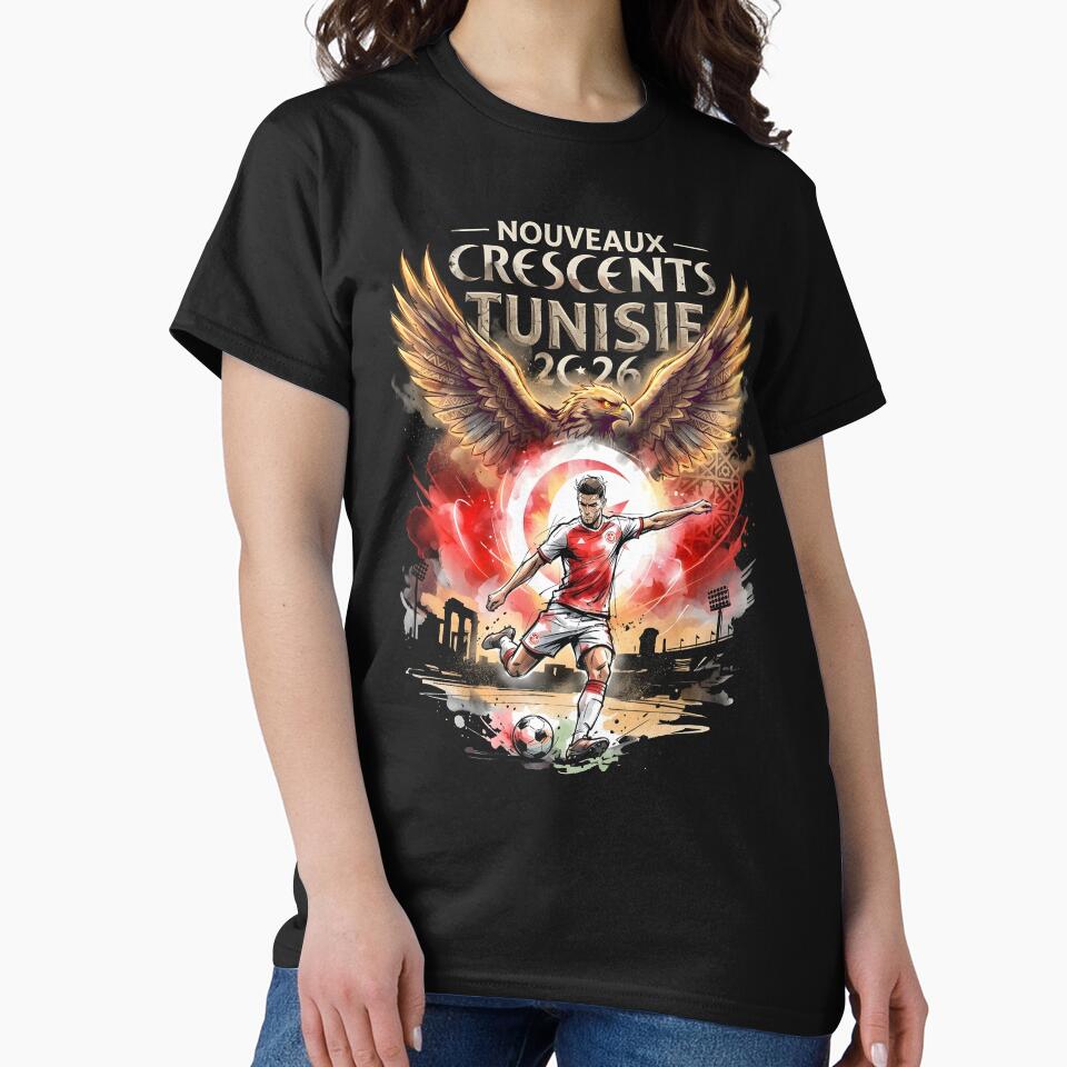 Nouveaux Crescents Tunisie - World Cup 2026 Soccer Design by VoidAnimeStudio