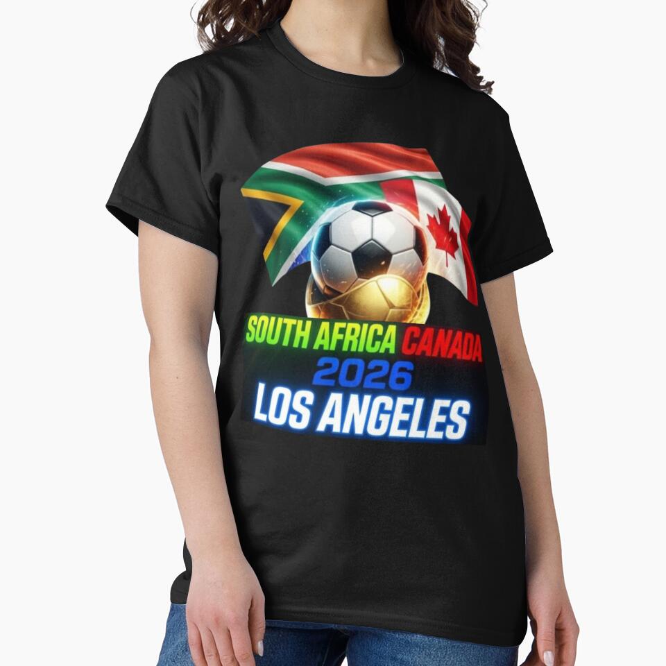 South Africa vs Canada 2026 World Cup Glowing Soccer Ball Poster by Nexus Space