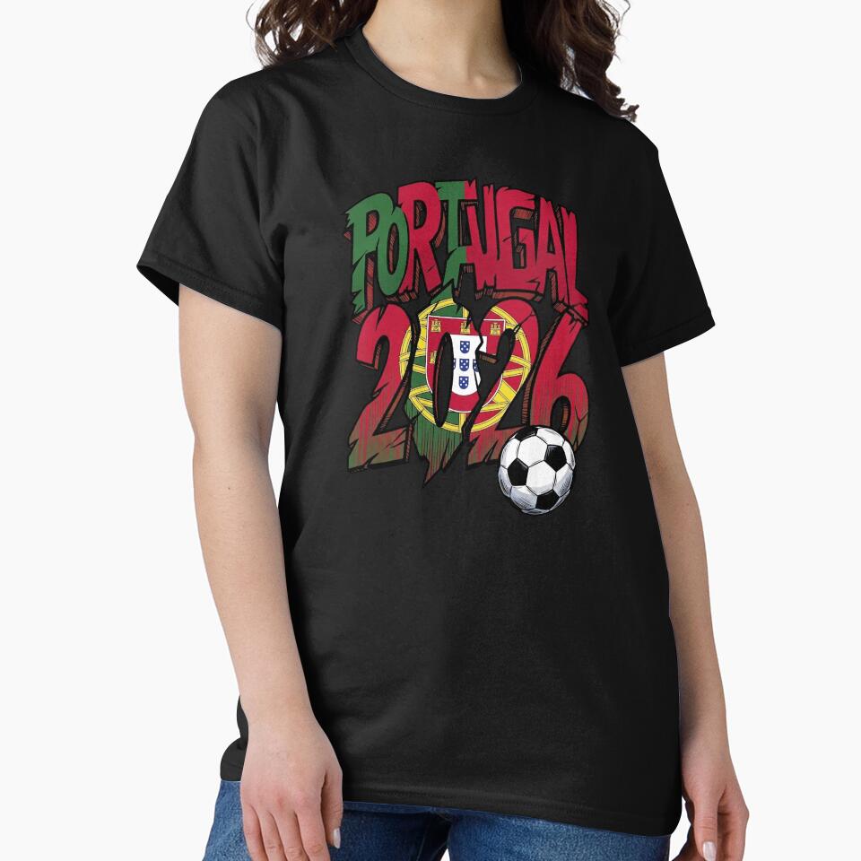 Portugal 2026 Distressed Soccer Fan National Flag Shield by Vermanartist