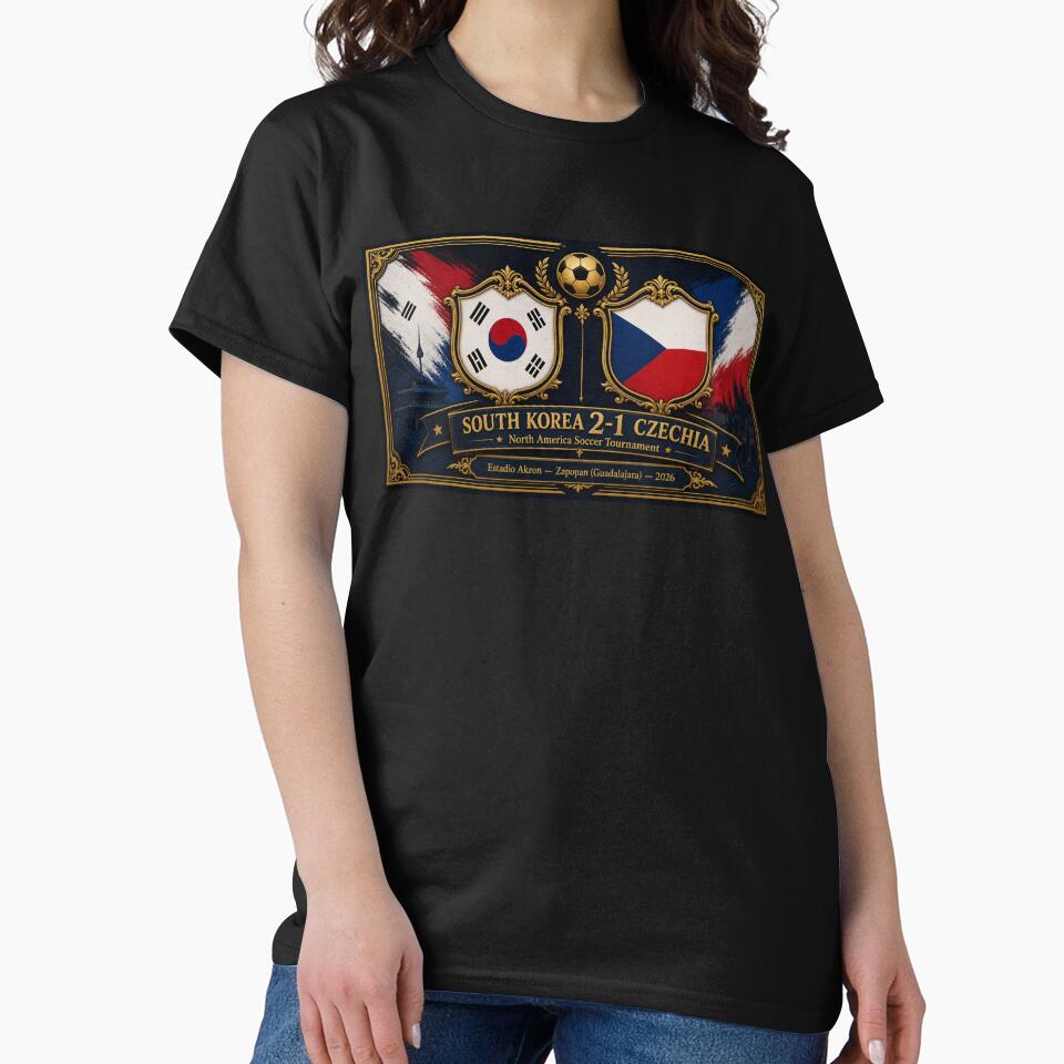 Elegant Oil Artwork of  South Korea vs Czechia Soccer Match by BrickByDream
