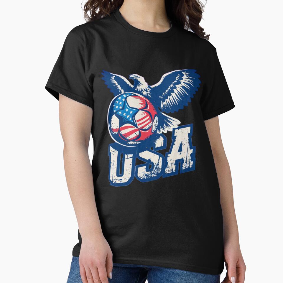 USA Eagle Soccer Stars and Stripes by Valascanza