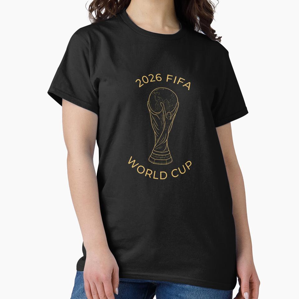 Brazil 2026 World Cup Fan Shirt Trophy Design Classic T-Shirt by Badriiiii