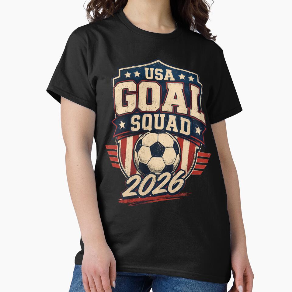 USA Goal Squad 2026 Vintage Soccer Fan Shirt by XYZ Studio