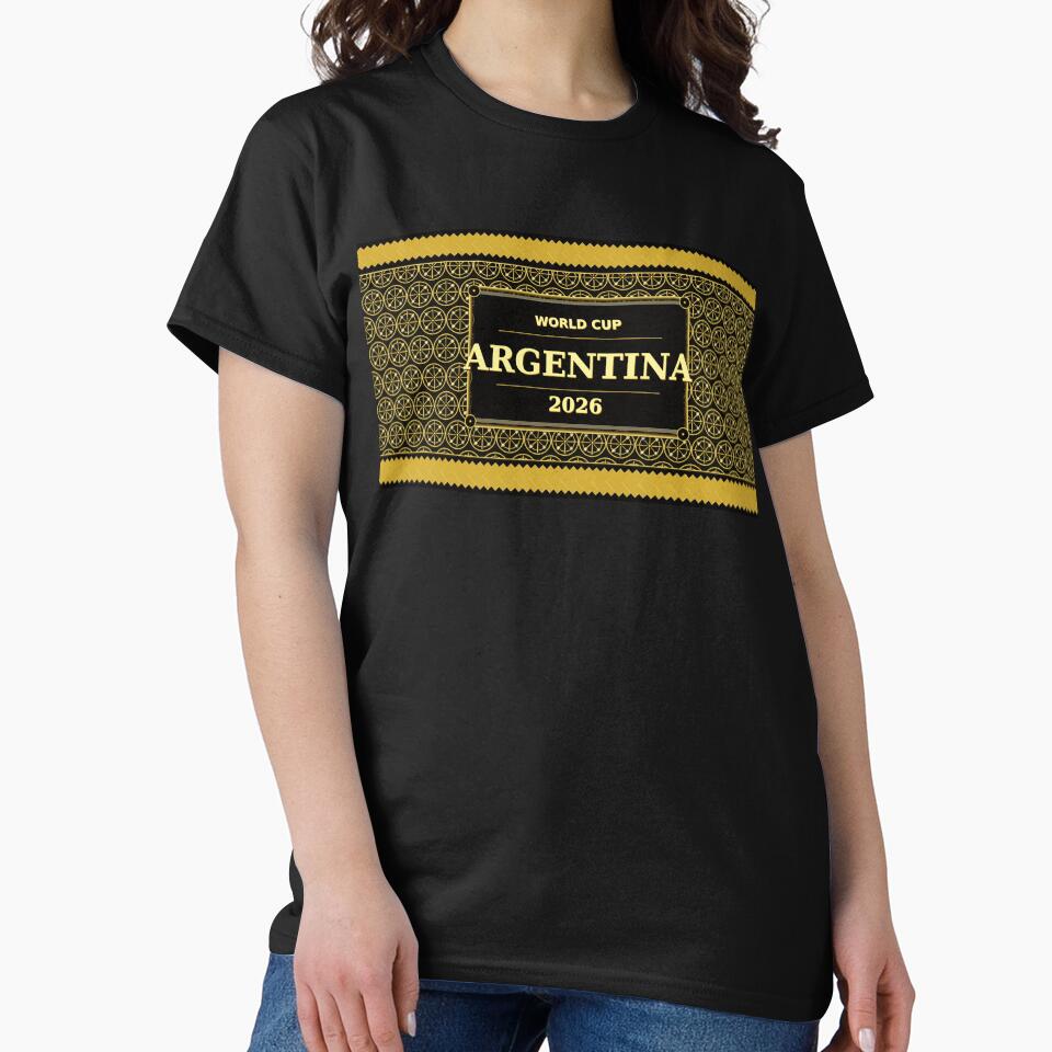 Argentina Football Fan 2026 Black Gold Luxury  — Defending Champions by BrickByDream