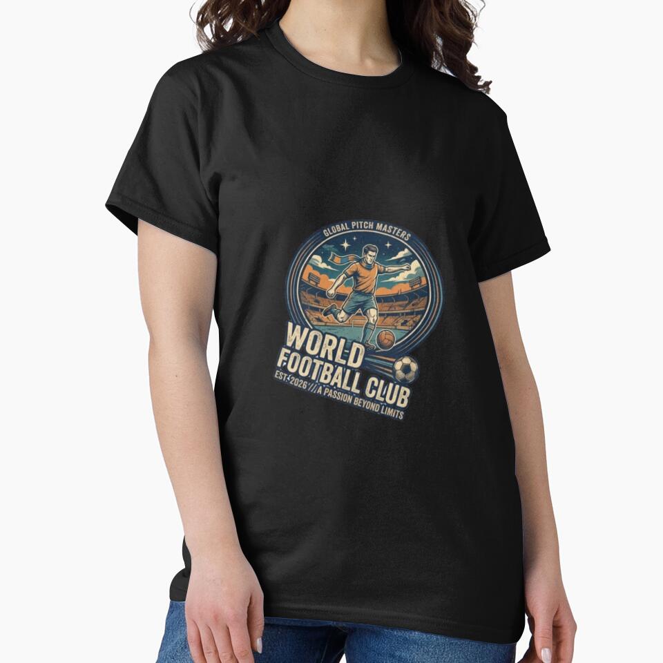 World Football Club Vintage Retro Soccer Player 2026 by Dream Weave Studio