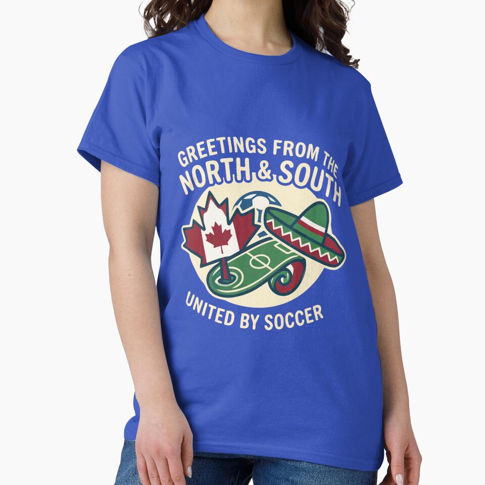 United By Soccer Greetings From North And South by Amir Faysal