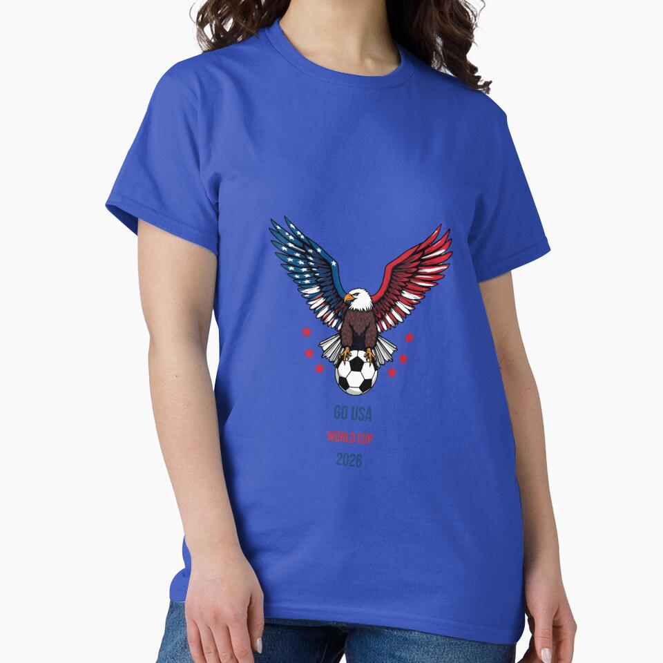 Go USA World Cup 2026 Soccer T-Shirt Home Nation Pride by FanNationTees