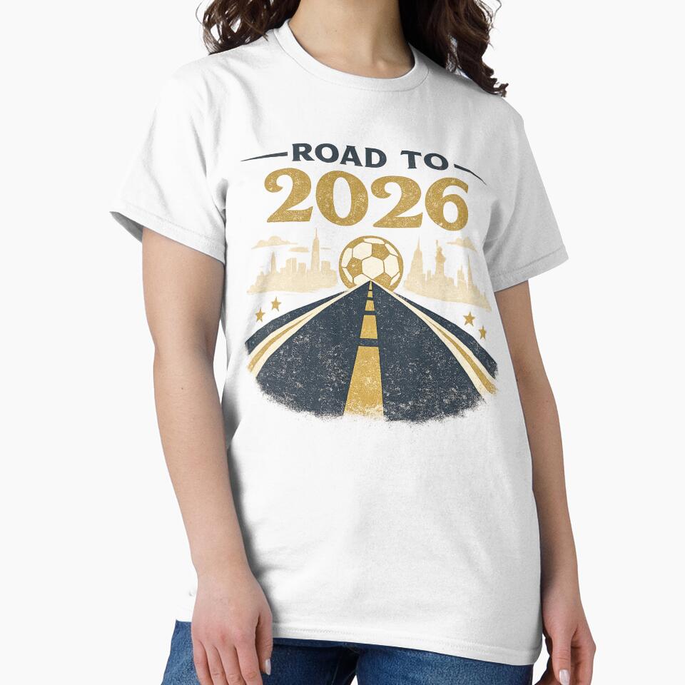 Road to 2026 Soccer Football City Skyline Art – Tournament Journey Design | Soccer Fan Gift by irfanshikh