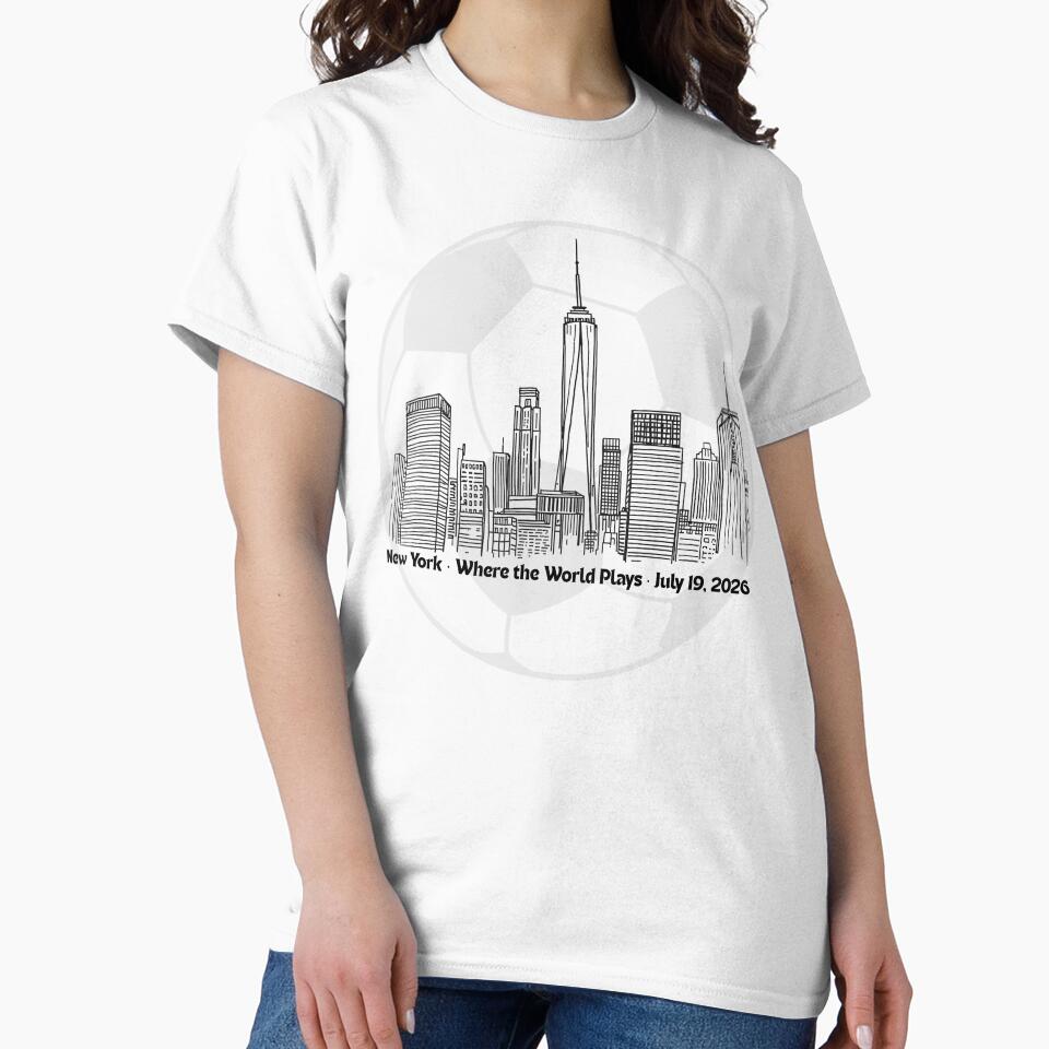 New York City Soccer Ball Skyline — World Cup 2026 NYC by Sixième Studio