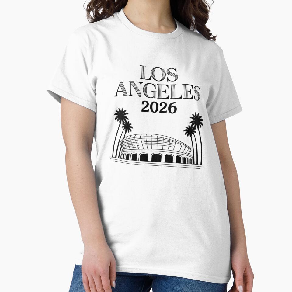 Los Angeles 2026 Palm Tree Sunset T-Shirt V9 by DarylWelsh2024