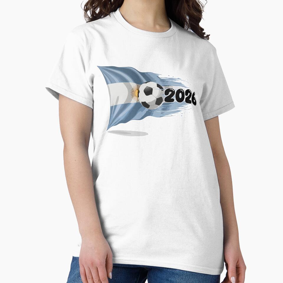 Argentina 2026 Fan Art | Albiceleste Flag Tee by nymphengut
