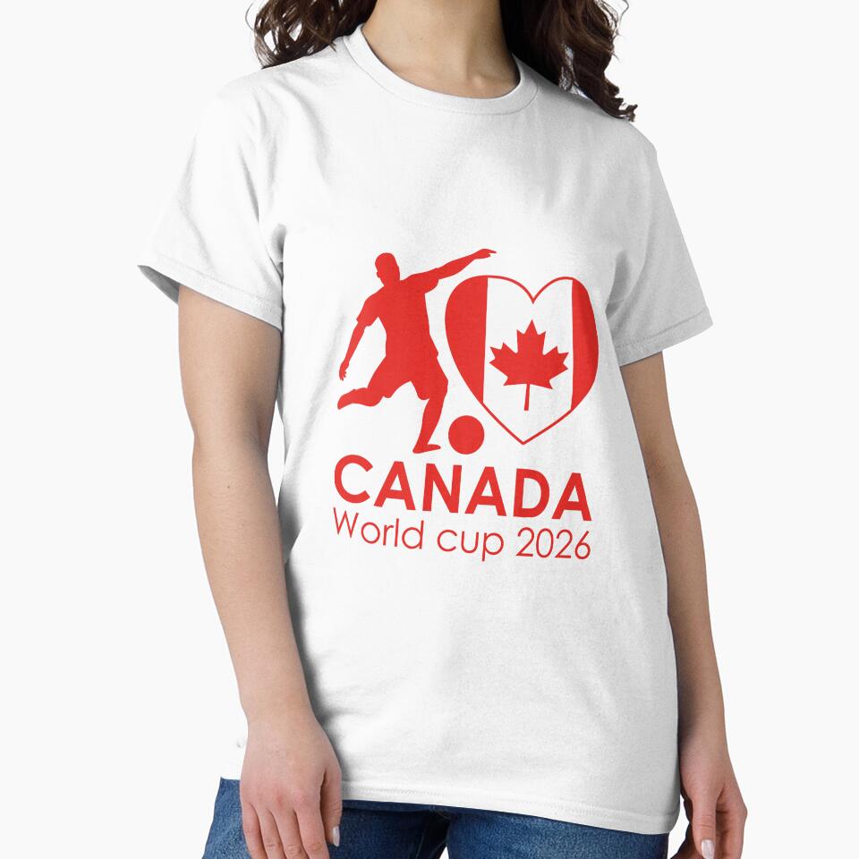 Canada Soccer Player & Flag Heart World Cup 2026 by topprinting