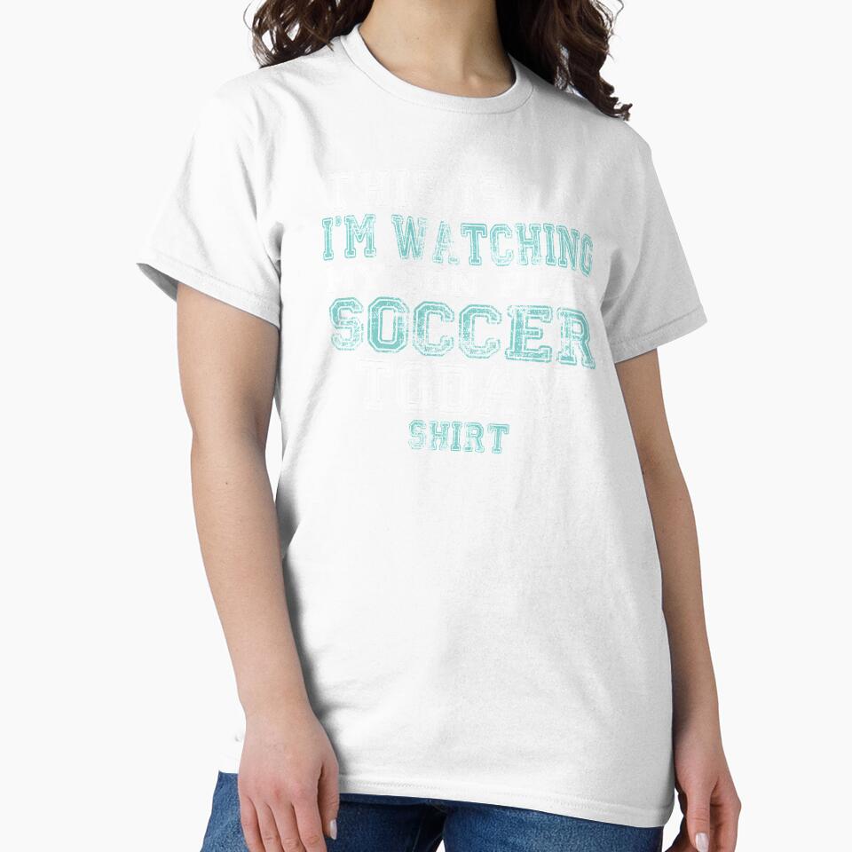 This Is My I'm Watching Son Play Soccer Today product print by nikkidawn74