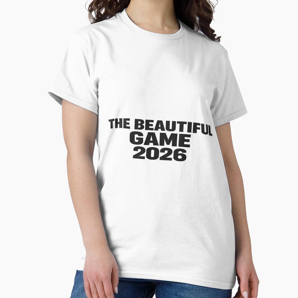 The Beautiful Game 2026 Minimalist Football T-Shirt by ArthUpscale