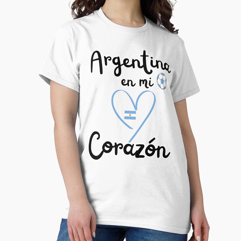 Argentina in my heart soccer fan design by Tienda-Vane