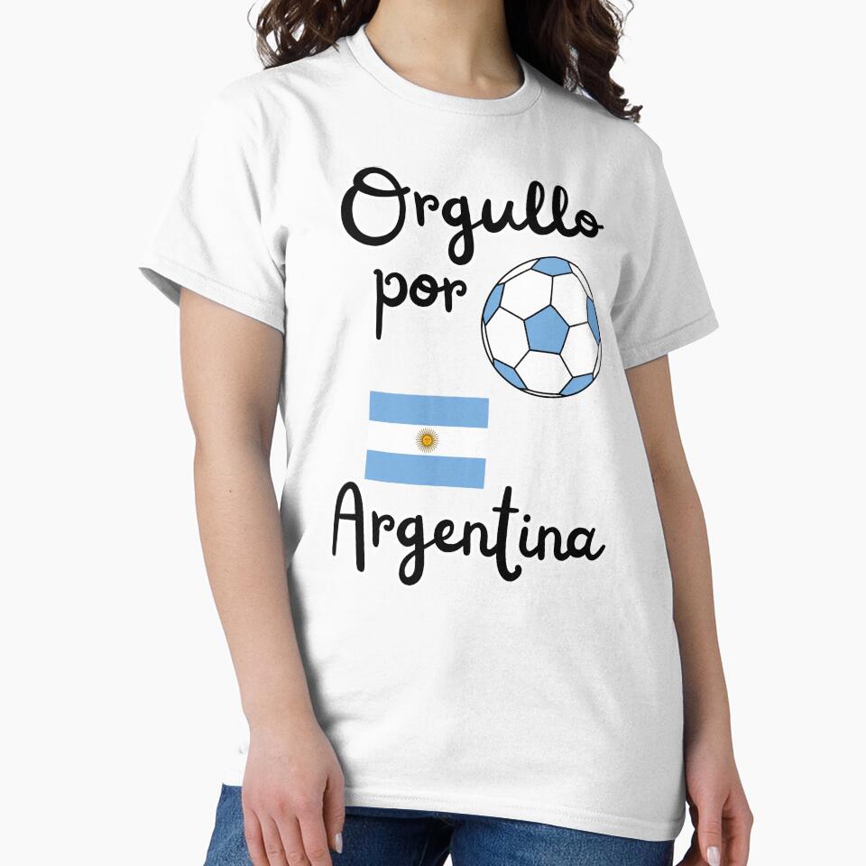 Proud Argentina fan soccer football design by Tienda-Vane