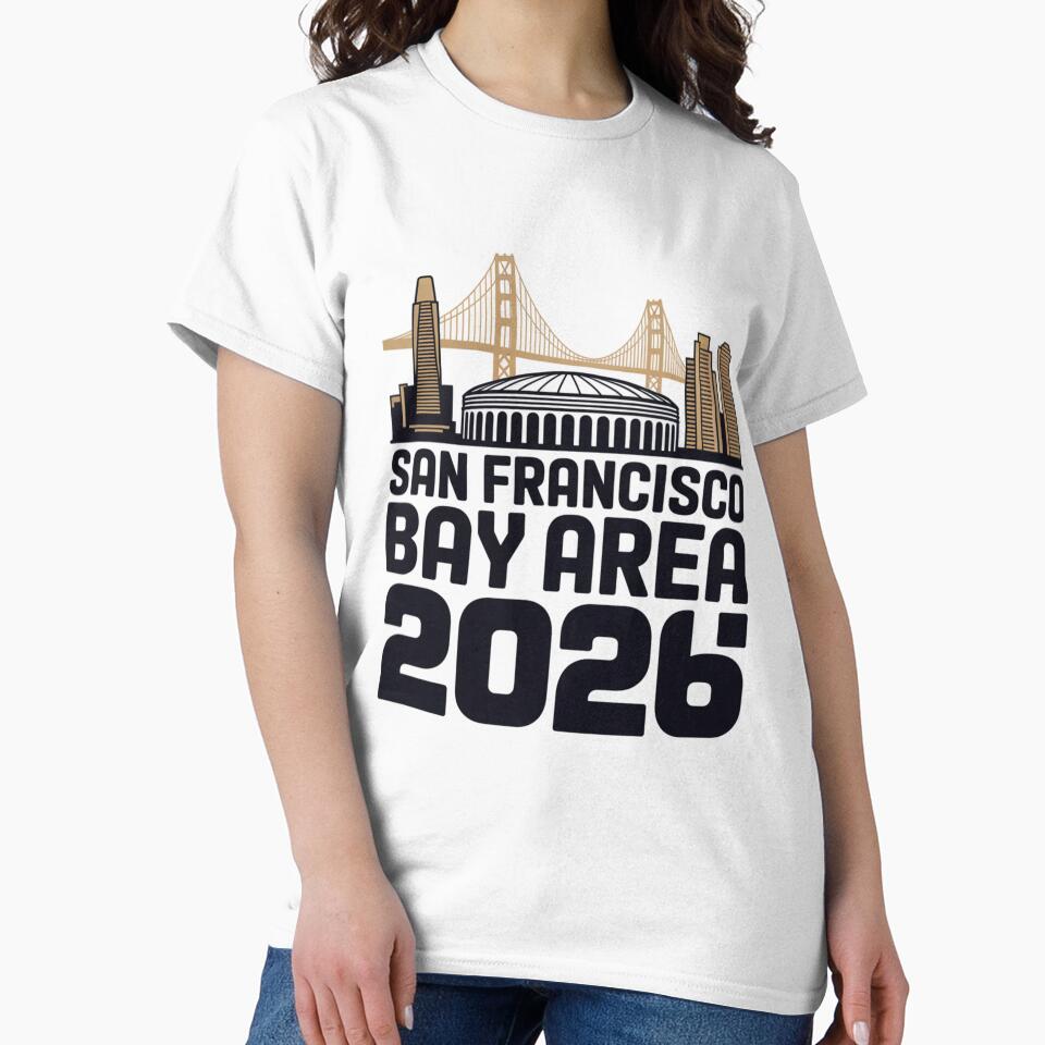 San Francisco Bay Area Golden Gate Stadium T-Shirt V17 by DarylWelsh2024