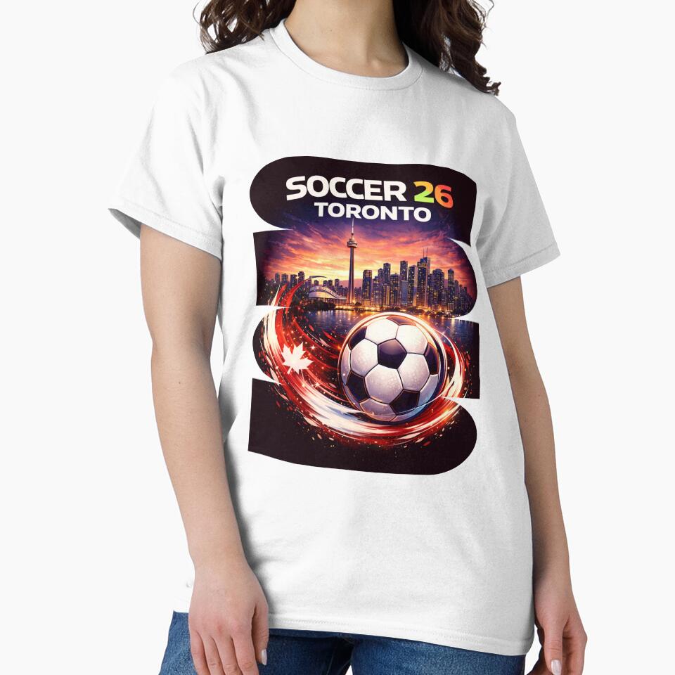 Toronto Soccer 2026 Shirt, Soccer 26 Toronto ON Fan Tee, Toronto Canada Soccer Graphic by MK-Charlie