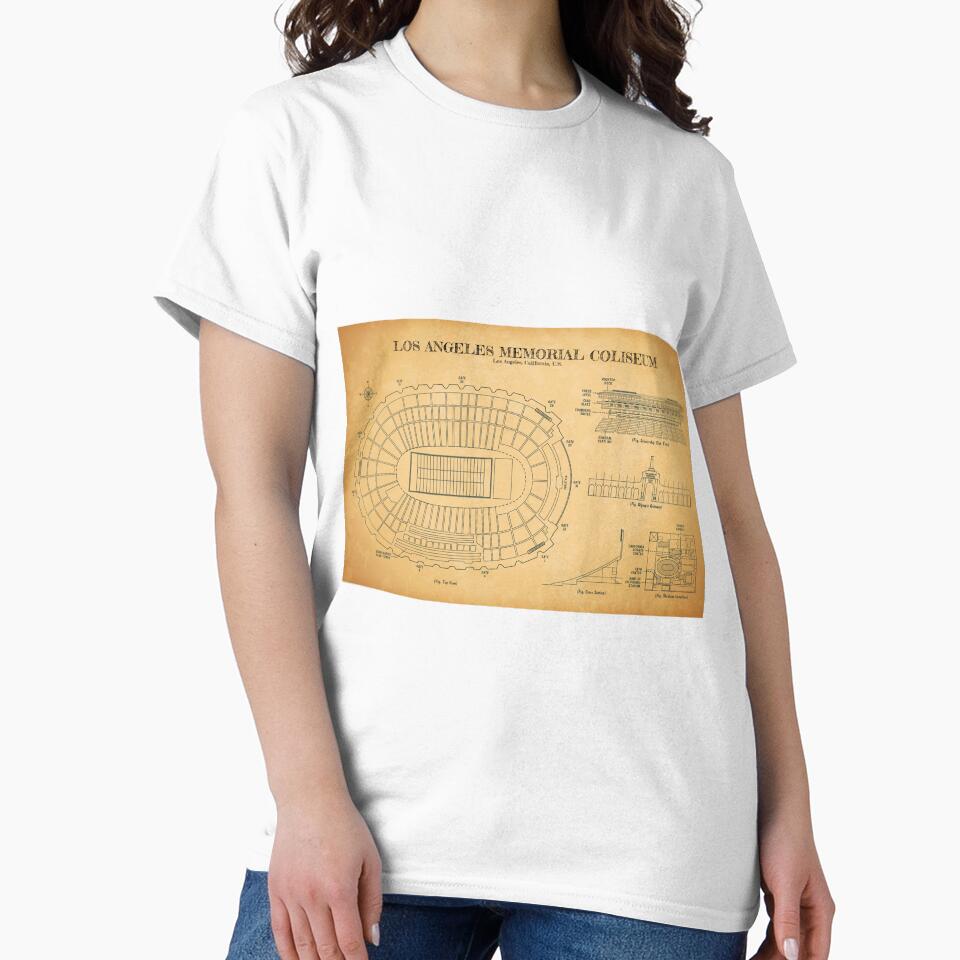Los Angeles Memorial Coliseum (Aged Parchment) by BGALAXY