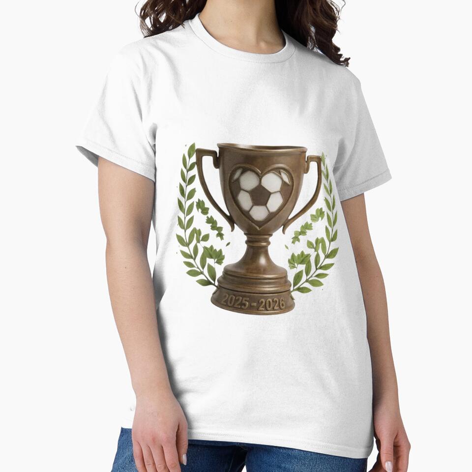 Foto realistic fantasy Football Trophy 2025-2026 - Classic Soccer Award Winner design by TheGaliyaStudio