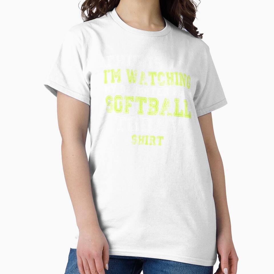 This Is My I'm Watching My Daughter Play Softball product by nikkidawn74