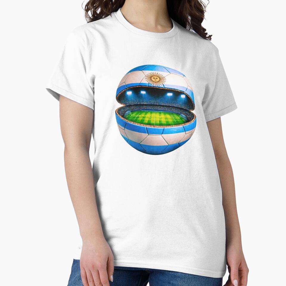 Argentina Soccer Stadium Ball Design by FunToTheFullest