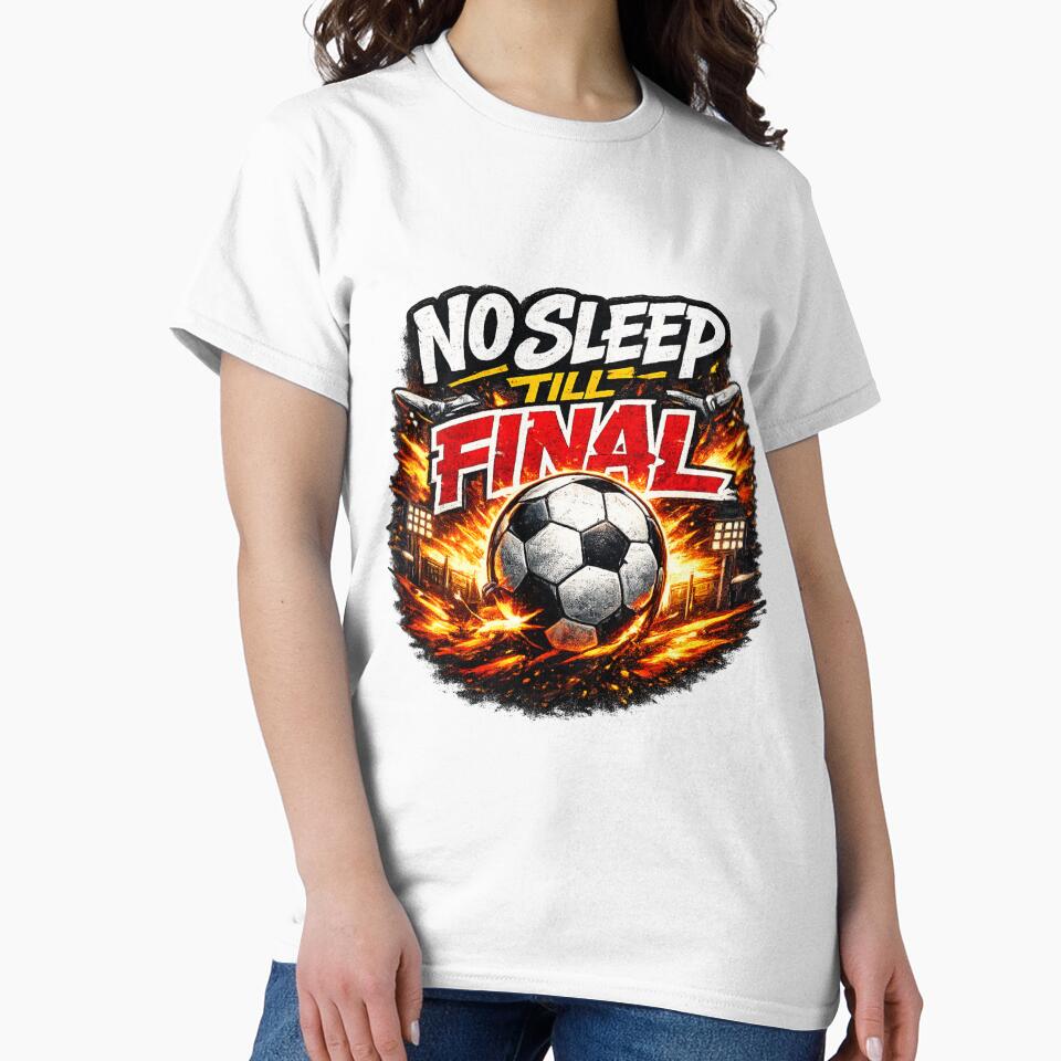 No Sleep Till Final Soccer Championship Fan Design by Winetastic-Art